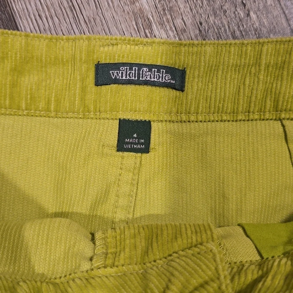 WILD FABLE | Corduroy Light Green Skirt | NWOT | Size 4 - Picture 4 of 9